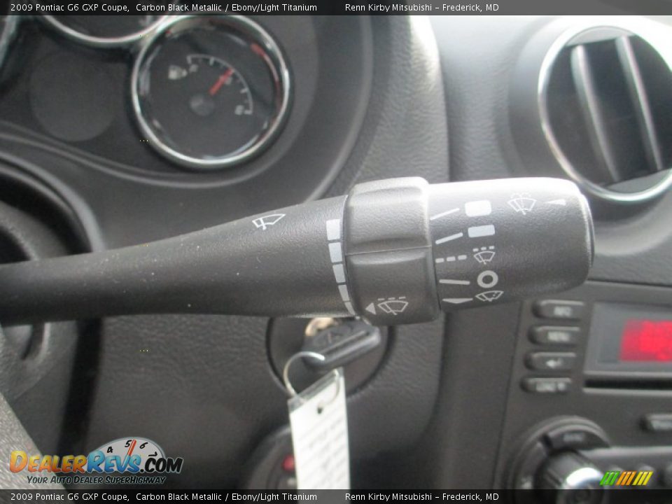 2009 Pontiac G6 GXP Coupe Carbon Black Metallic / Ebony/Light Titanium Photo #27
