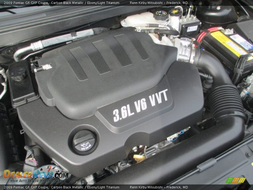 2009 Pontiac G6 GXP Coupe Carbon Black Metallic / Ebony/Light Titanium Photo #33
