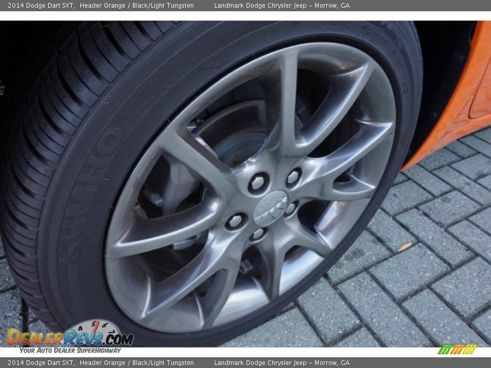 2014 Dodge Dart SXT Header Orange / Black/Light Tungsten Photo #18