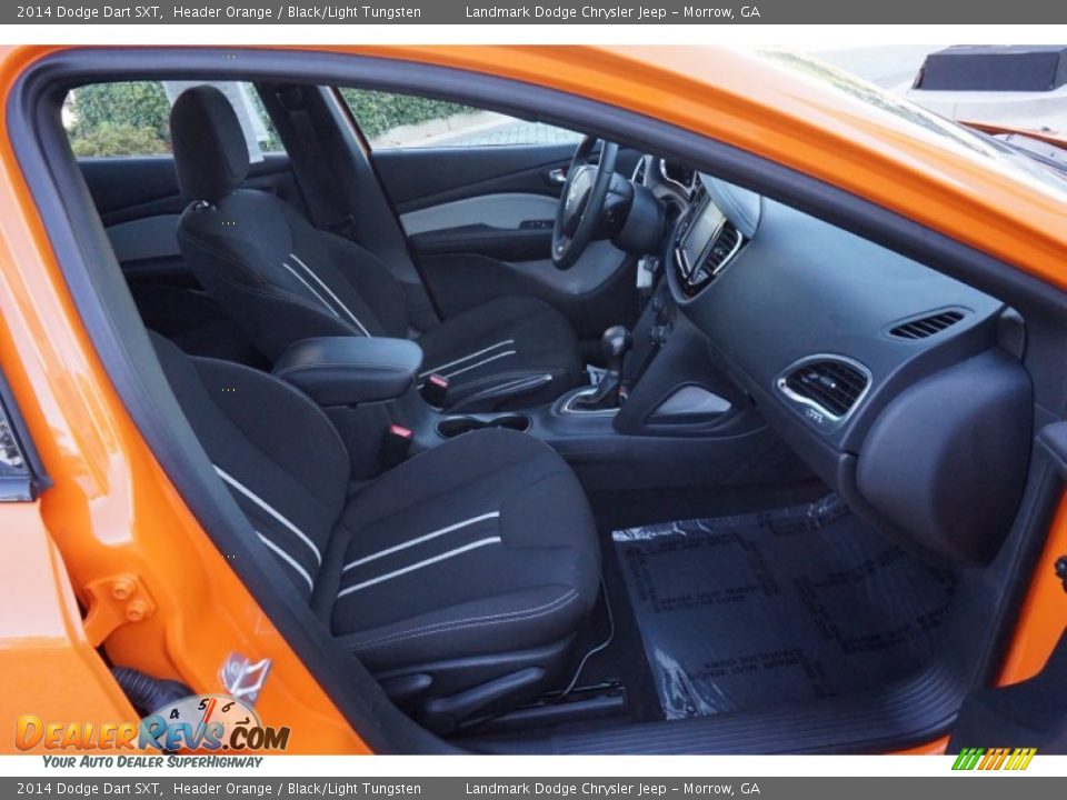 2014 Dodge Dart SXT Header Orange / Black/Light Tungsten Photo #21