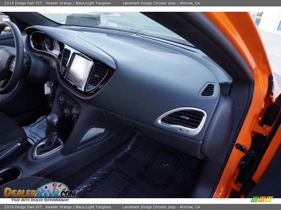 2014 Dodge Dart SXT Header Orange / Black/Light Tungsten Photo #22