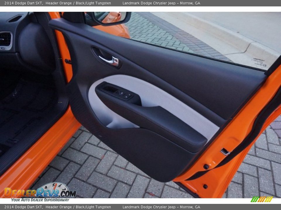 2014 Dodge Dart SXT Header Orange / Black/Light Tungsten Photo #23