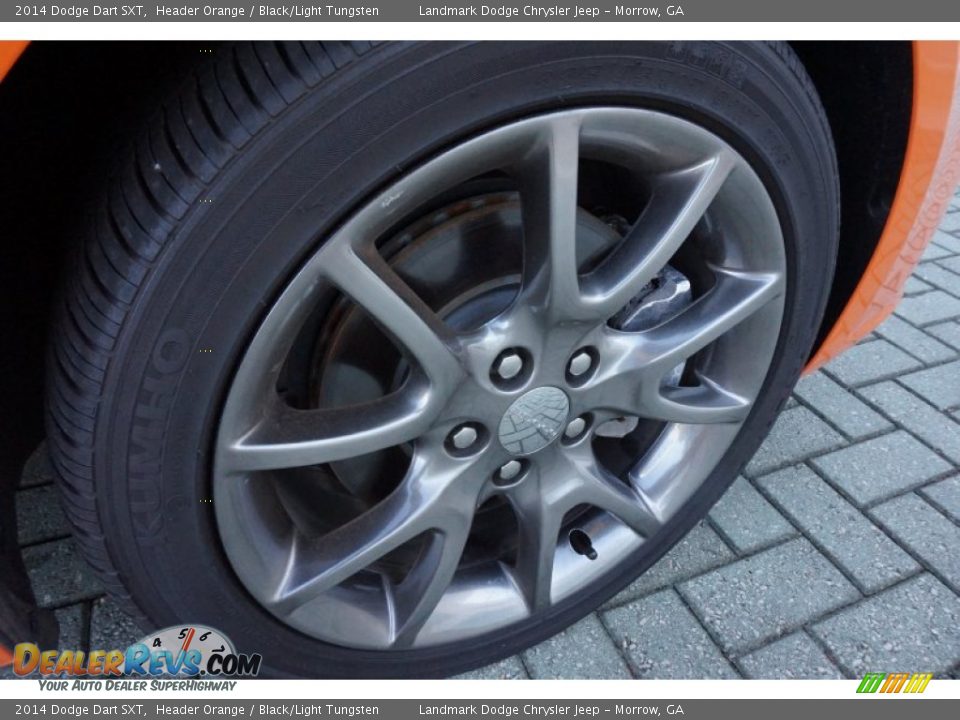 2014 Dodge Dart SXT Header Orange / Black/Light Tungsten Photo #24