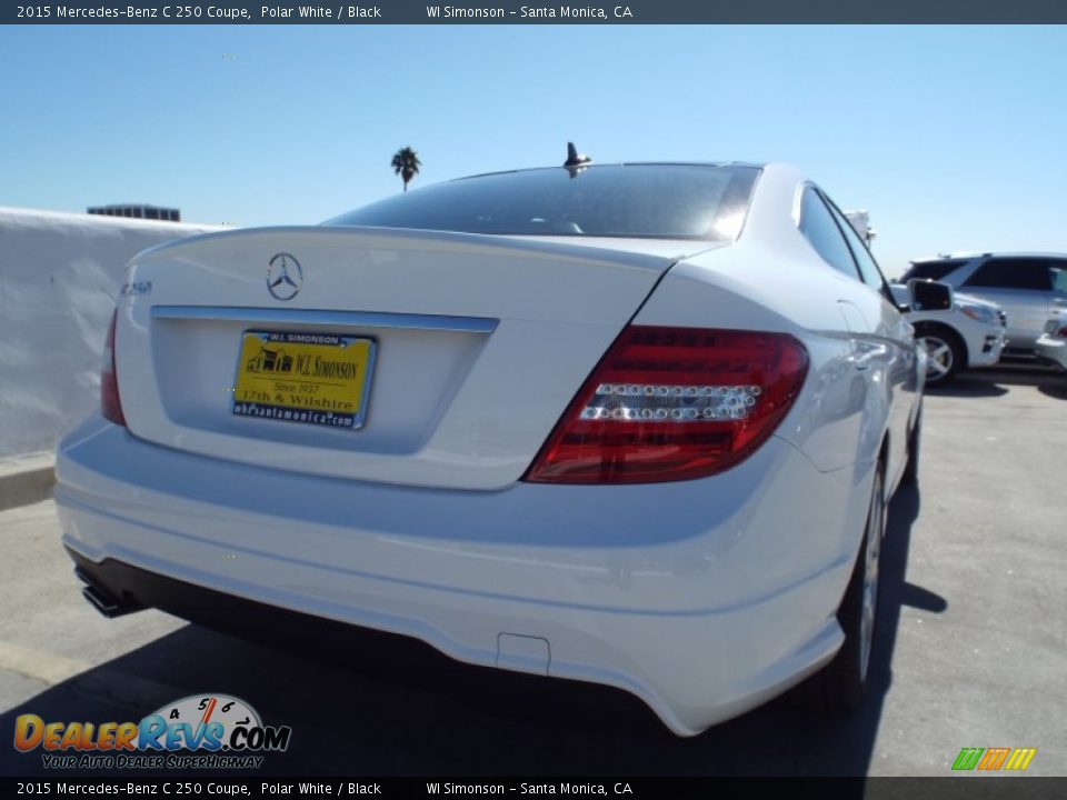 2015 Mercedes-Benz C 250 Coupe Polar White / Black Photo #4