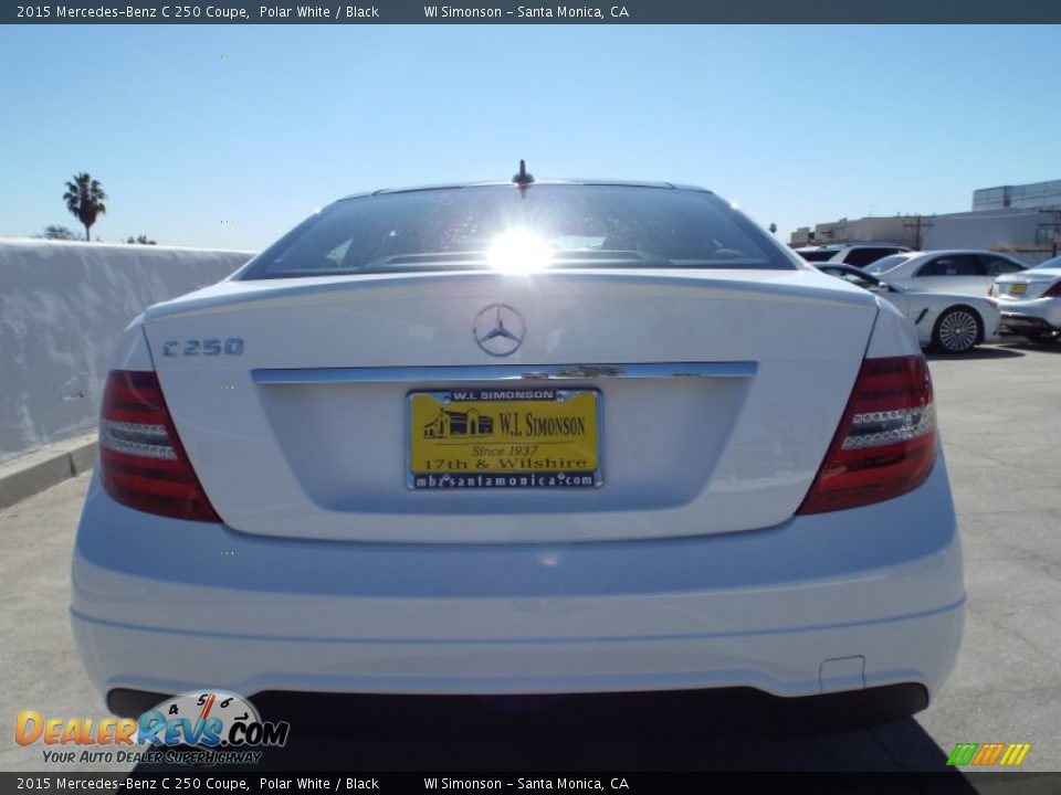 2015 Mercedes-Benz C 250 Coupe Polar White / Black Photo #5