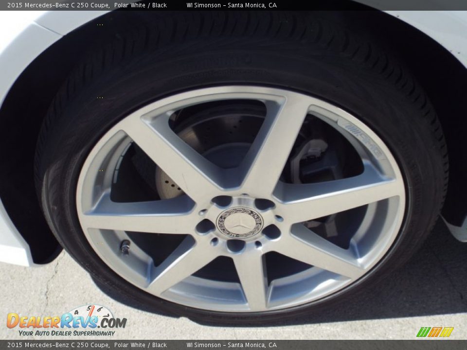 2015 Mercedes-Benz C 250 Coupe Polar White / Black Photo #10