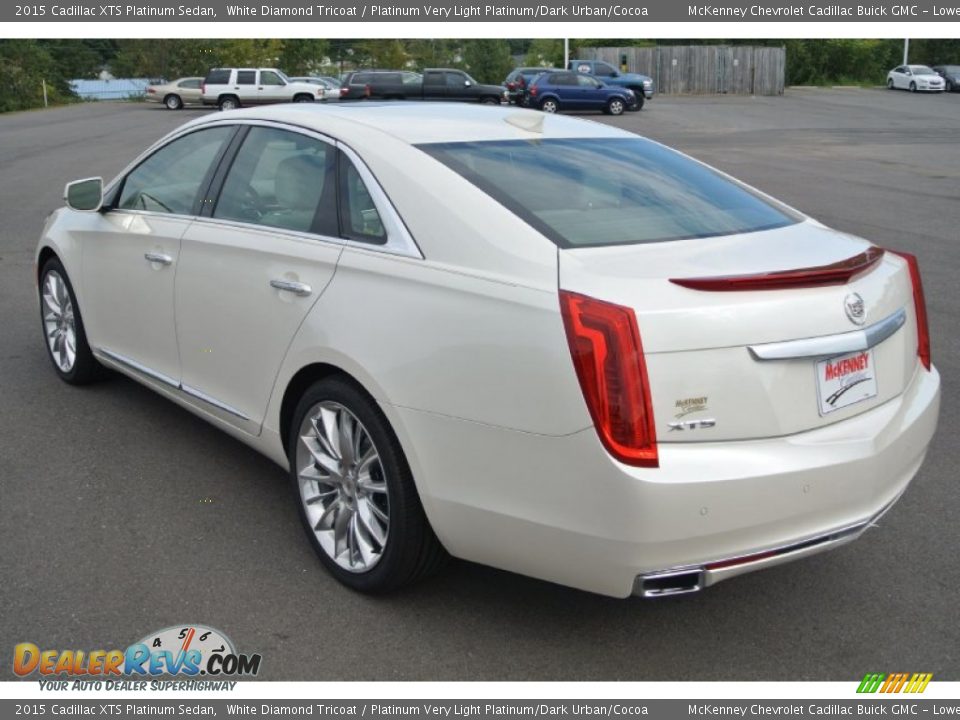 2015 Cadillac XTS Platinum Sedan White Diamond Tricoat / Platinum Very Light Platinum/Dark Urban/Cocoa Photo #4
