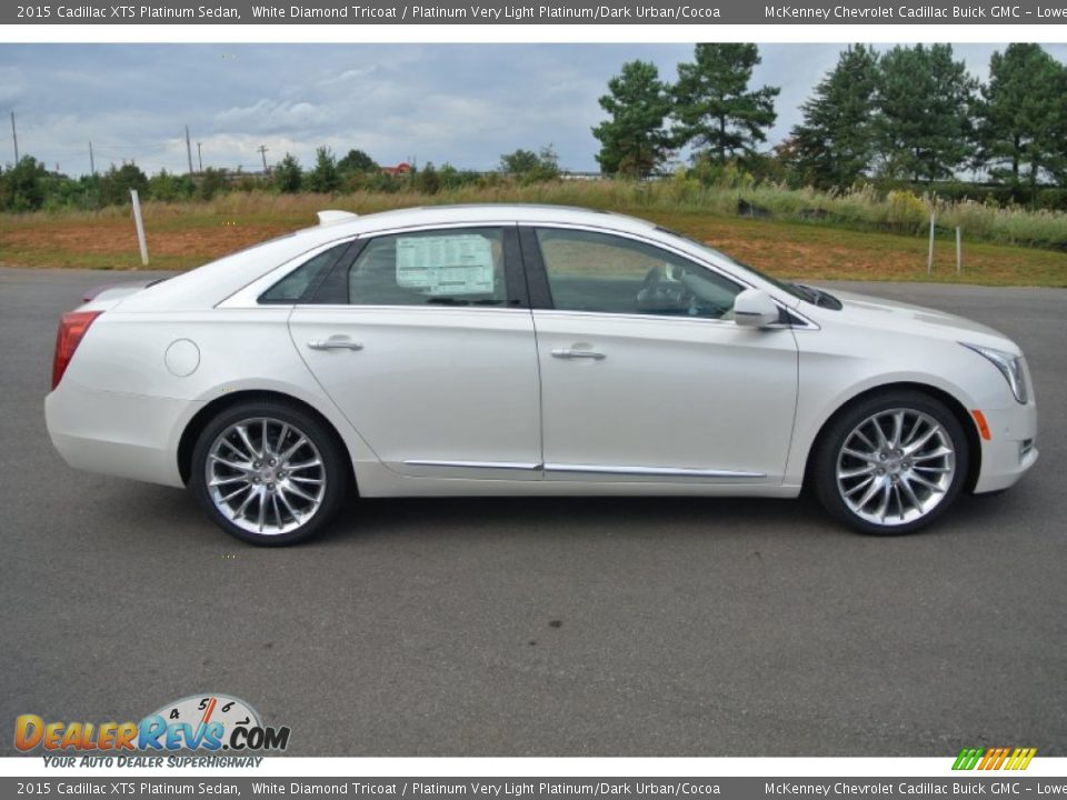 White Diamond Tricoat 2015 Cadillac XTS Platinum Sedan Photo #6