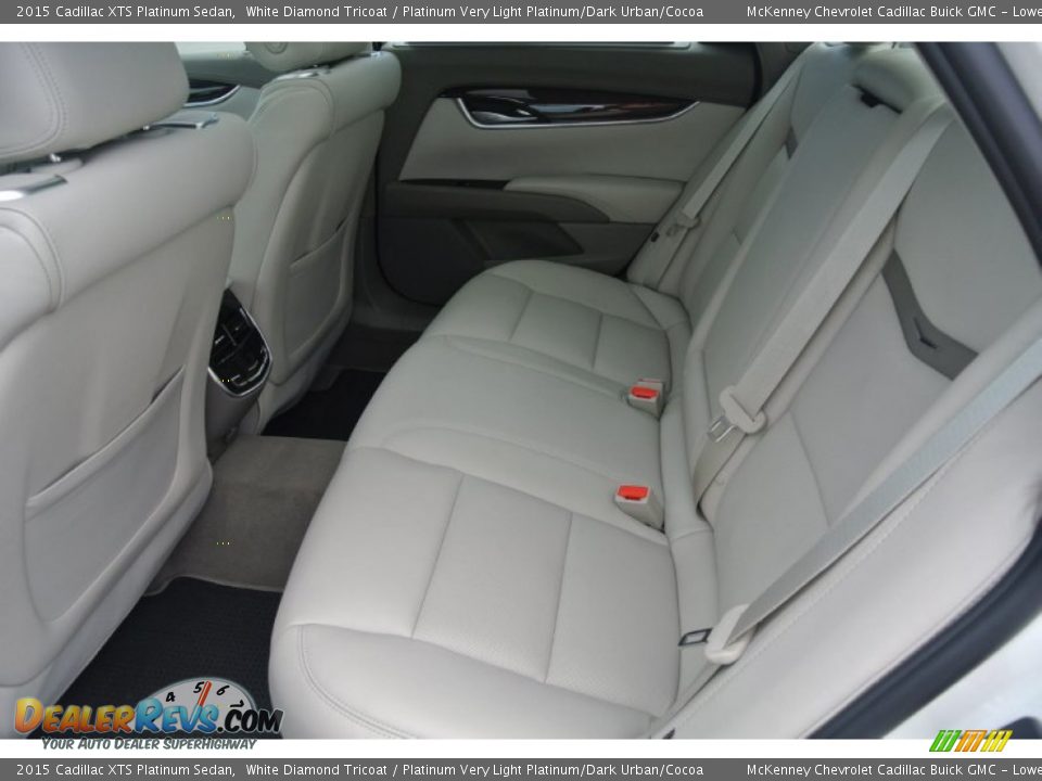 Rear Seat of 2015 Cadillac XTS Platinum Sedan Photo #17