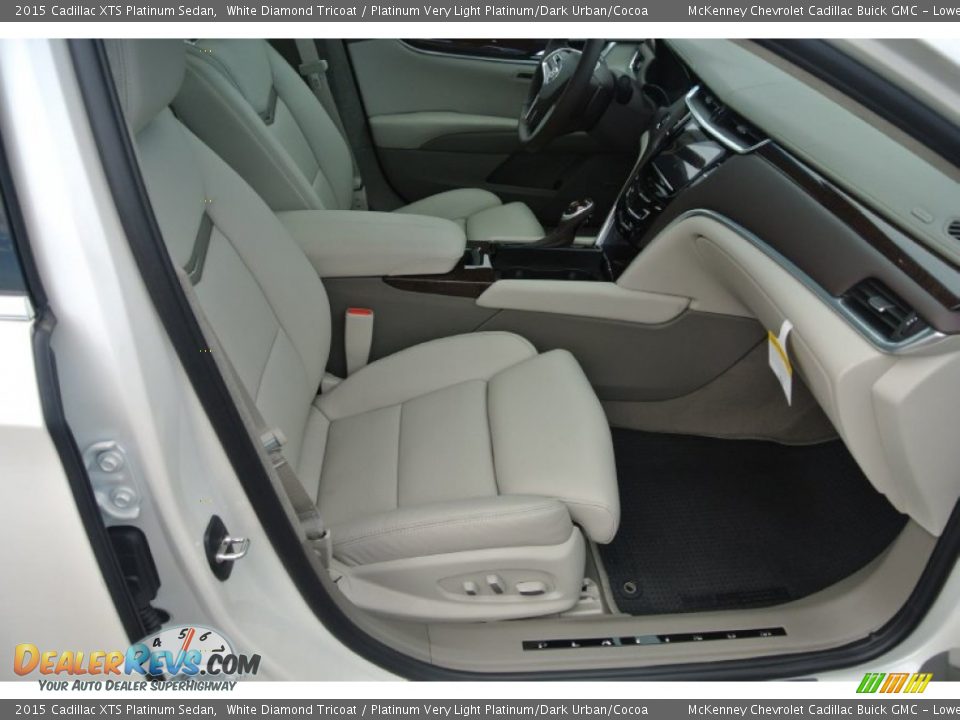 2015 Cadillac XTS Platinum Sedan White Diamond Tricoat / Platinum Very Light Platinum/Dark Urban/Cocoa Photo #20