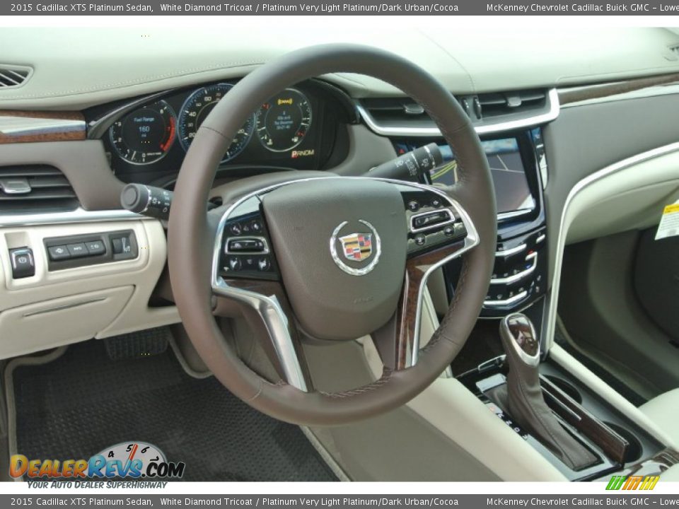 2015 Cadillac XTS Platinum Sedan White Diamond Tricoat / Platinum Very Light Platinum/Dark Urban/Cocoa Photo #24
