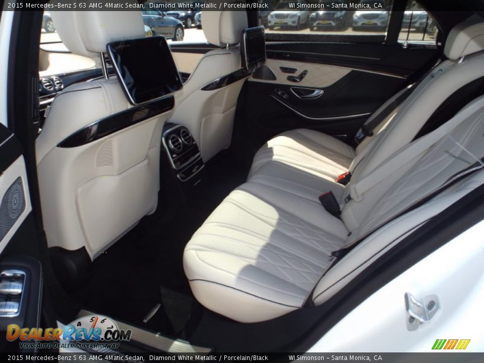 Rear Seat of 2015 Mercedes-Benz S 63 AMG 4Matic Sedan Photo #9