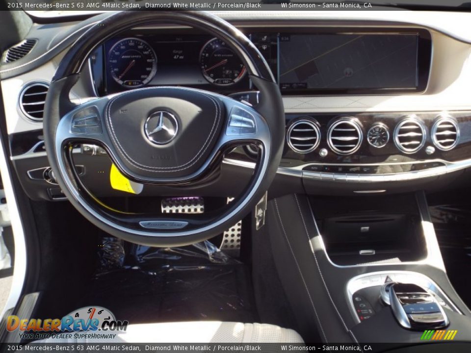 Dashboard of 2015 Mercedes-Benz S 63 AMG 4Matic Sedan Photo #10