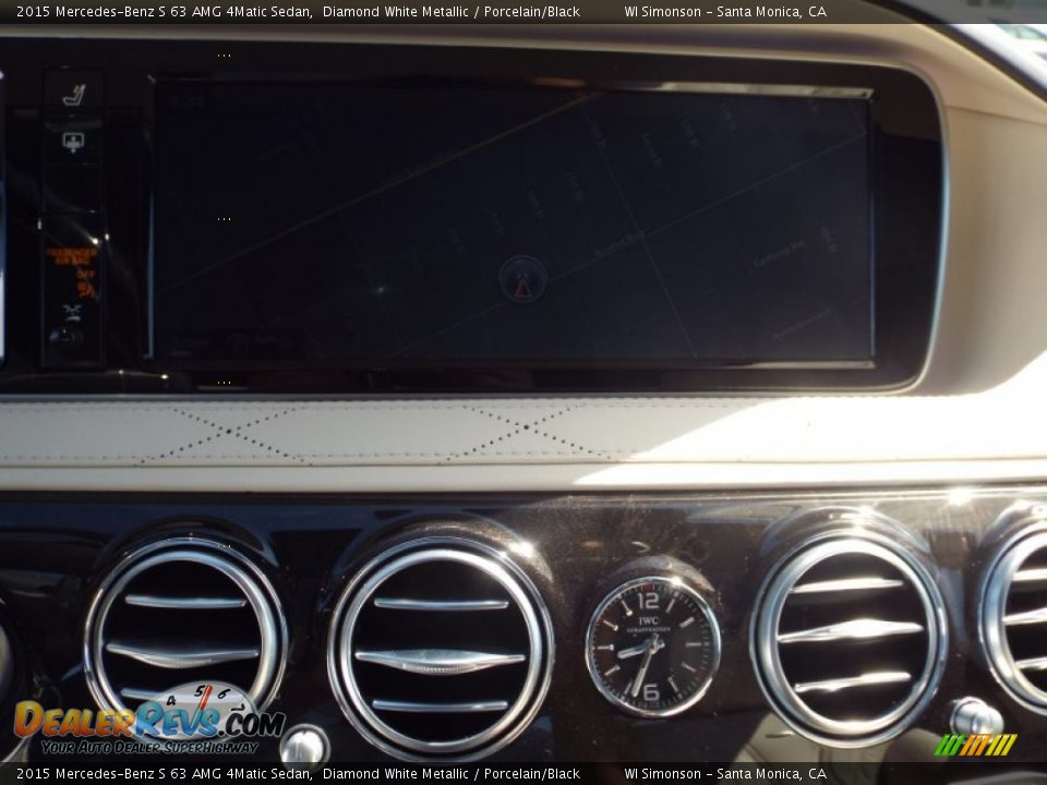 2015 Mercedes-Benz S 63 AMG 4Matic Sedan Diamond White Metallic / Porcelain/Black Photo #12