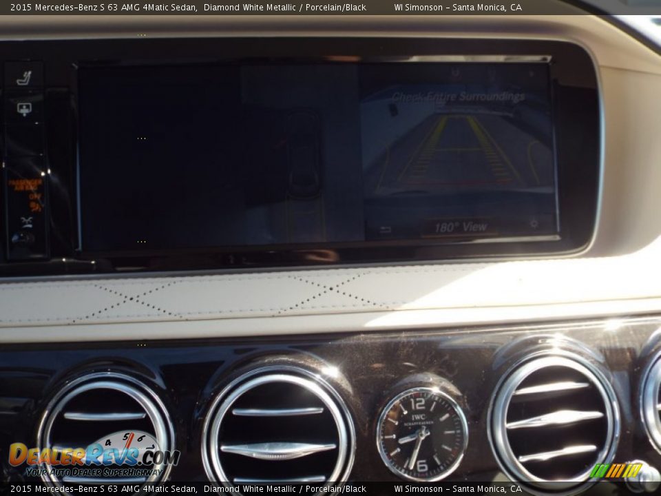 2015 Mercedes-Benz S 63 AMG 4Matic Sedan Diamond White Metallic / Porcelain/Black Photo #13