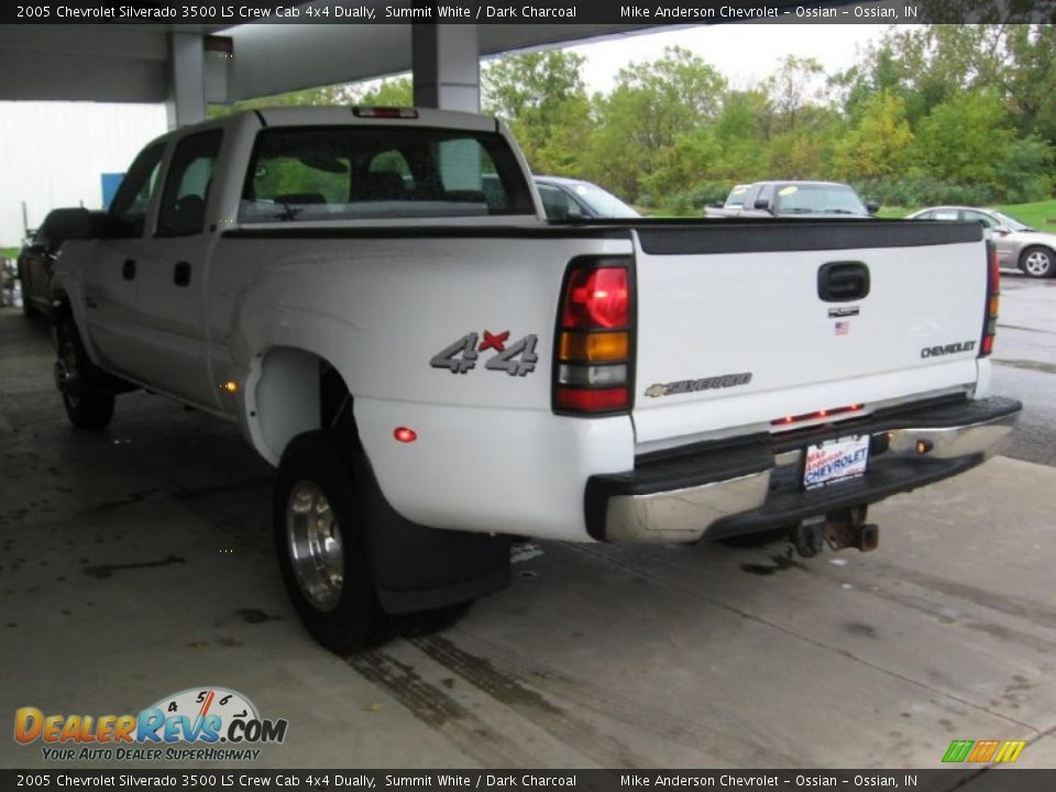 2005 Chevrolet Silverado 3500 LS Crew Cab 4x4 Dually Summit White / Dark Charcoal Photo #3