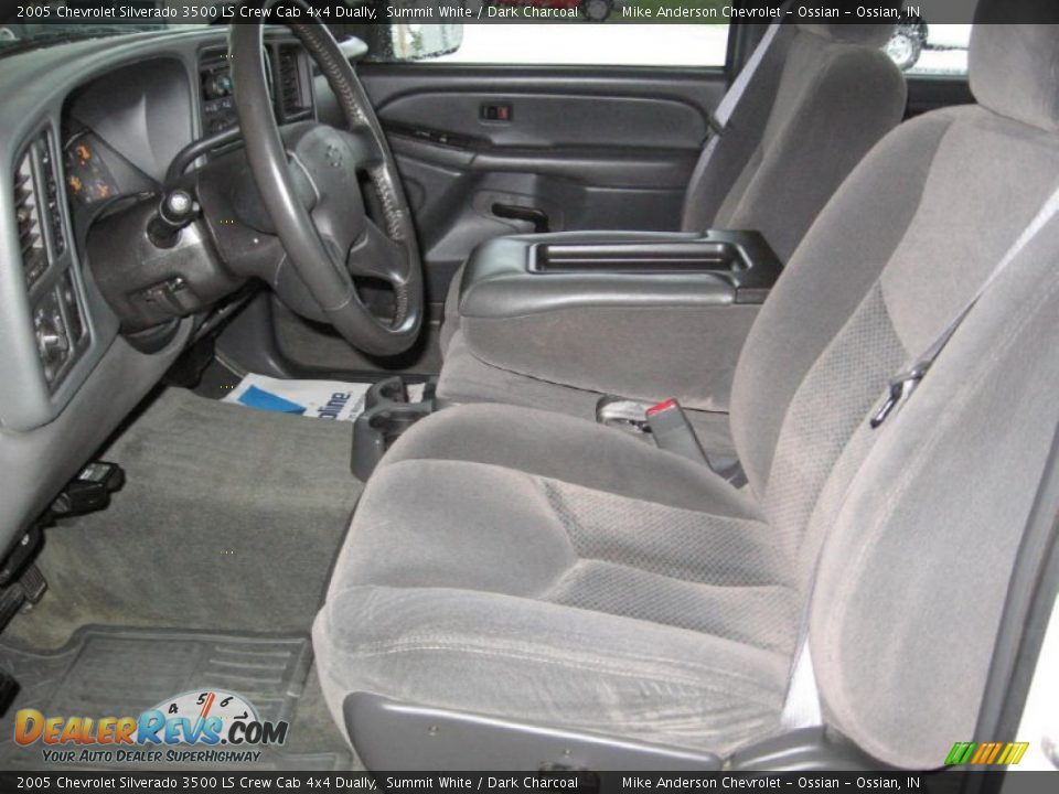 2005 Chevrolet Silverado 3500 LS Crew Cab 4x4 Dually Summit White / Dark Charcoal Photo #10