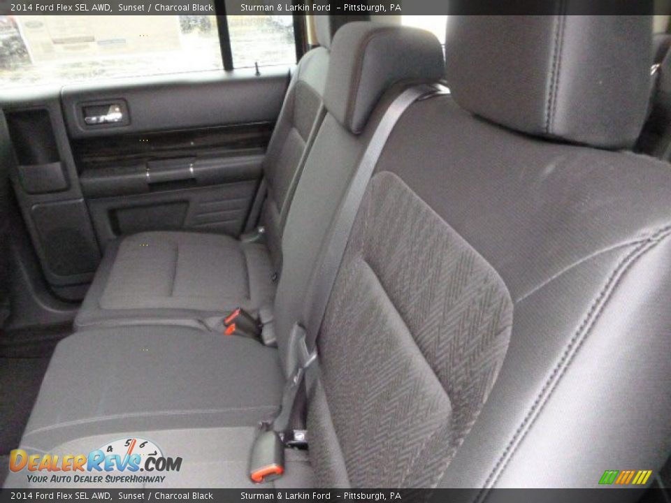 2014 Ford Flex SEL AWD Sunset / Charcoal Black Photo #9