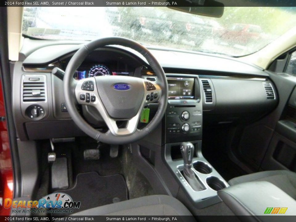 2014 Ford Flex SEL AWD Sunset / Charcoal Black Photo #10
