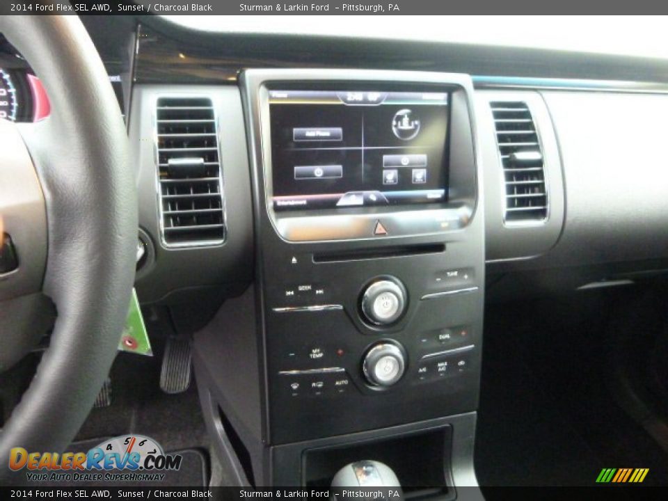 2014 Ford Flex SEL AWD Sunset / Charcoal Black Photo #12