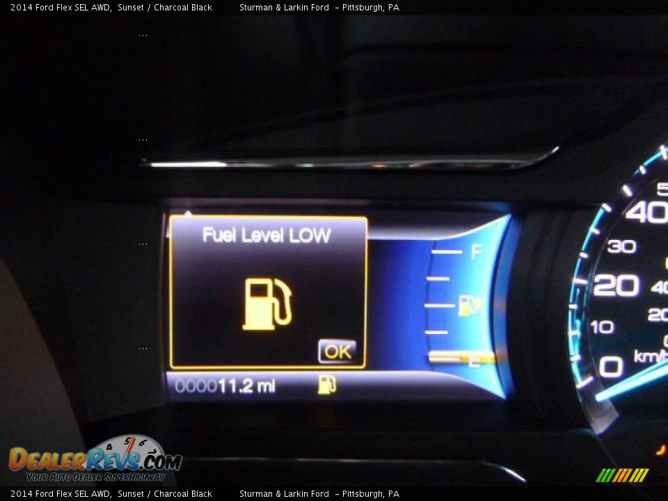 2014 Ford Flex SEL AWD Sunset / Charcoal Black Photo #14