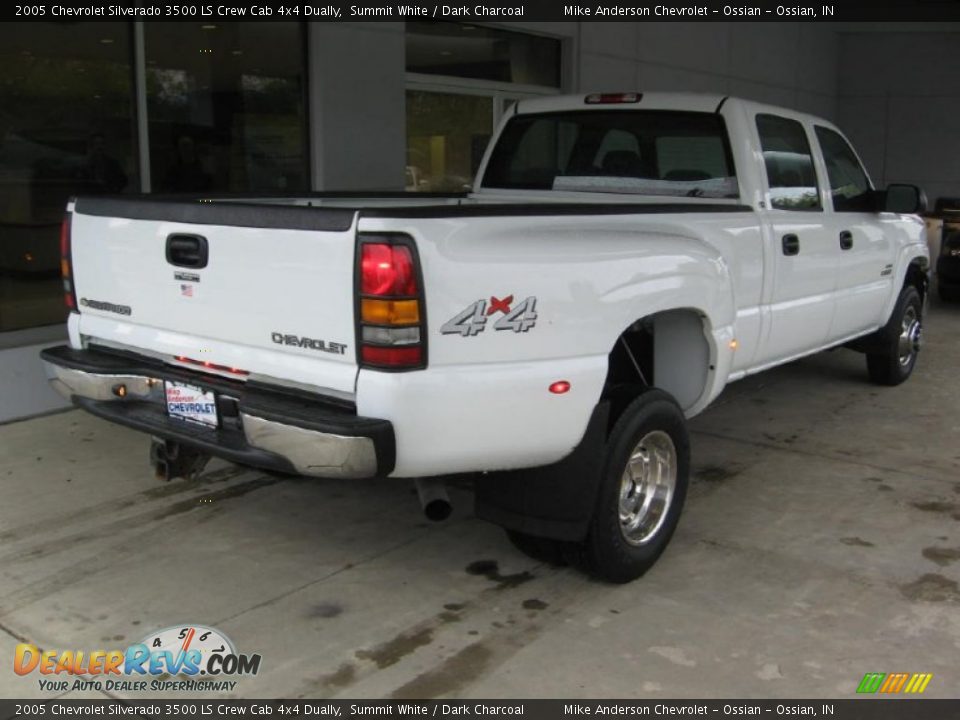 2005 Chevrolet Silverado 3500 LS Crew Cab 4x4 Dually Summit White / Dark Charcoal Photo #20