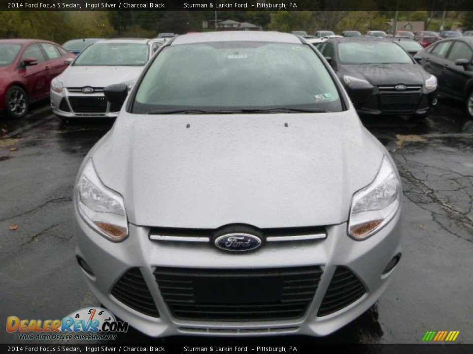 2014 Ford Focus S Sedan Ingot Silver / Charcoal Black Photo #6