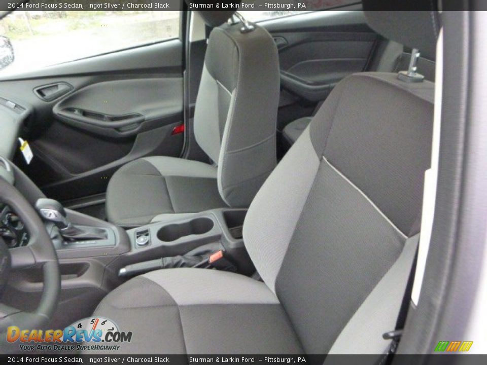 2014 Ford Focus S Sedan Ingot Silver / Charcoal Black Photo #8