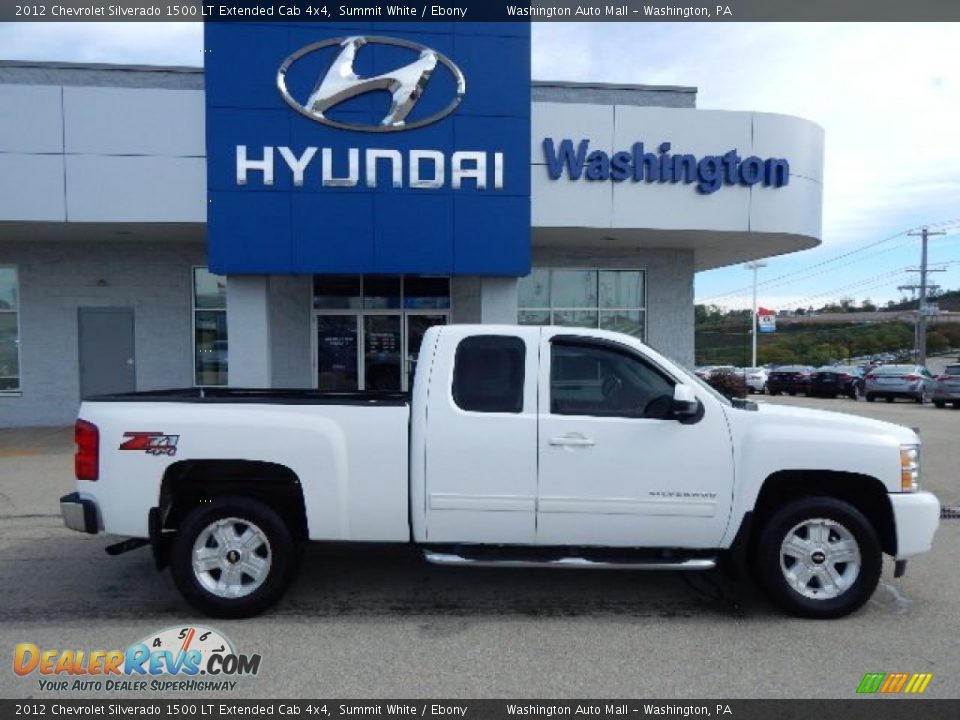 2012 Chevrolet Silverado 1500 LT Extended Cab 4x4 Summit White / Ebony Photo #2