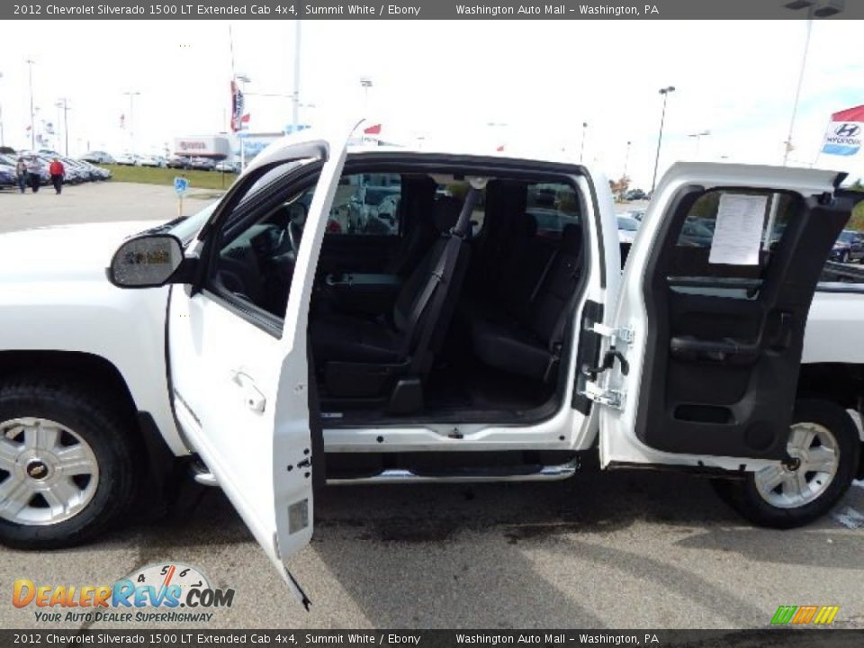 2012 Chevrolet Silverado 1500 LT Extended Cab 4x4 Summit White / Ebony Photo #10