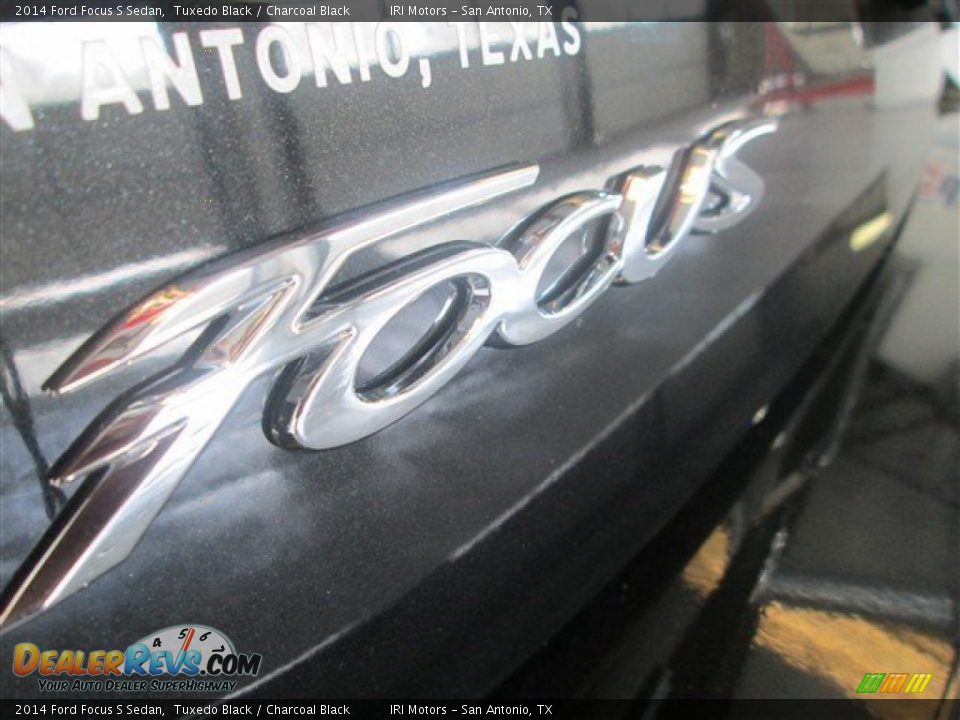 2014 Ford Focus S Sedan Tuxedo Black / Charcoal Black Photo #6