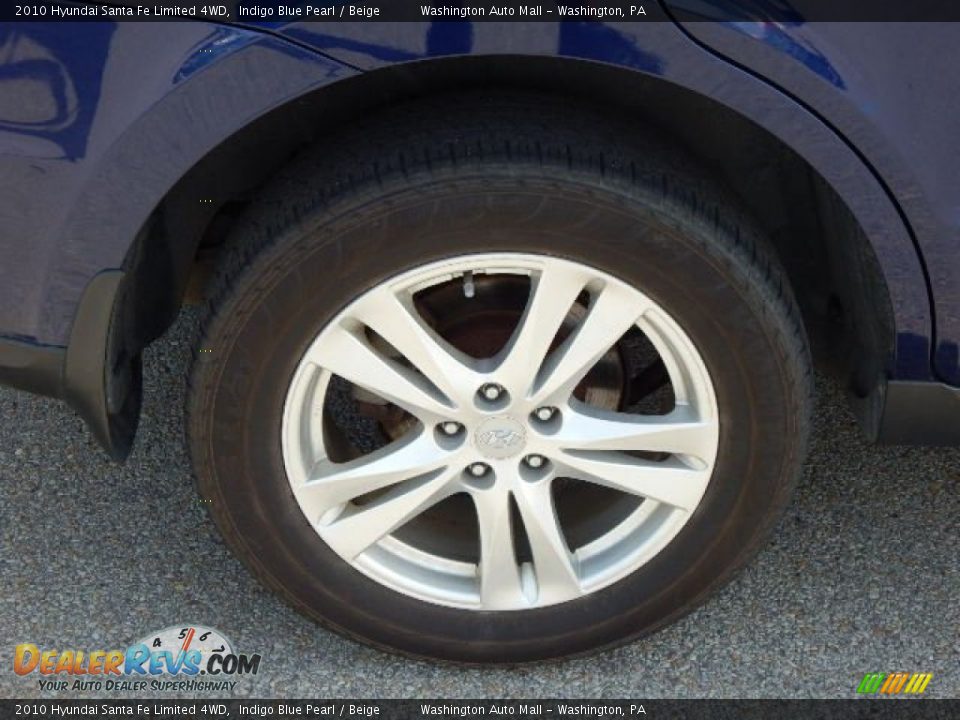 2010 Hyundai Santa Fe Limited 4WD Indigo Blue Pearl / Beige Photo #3