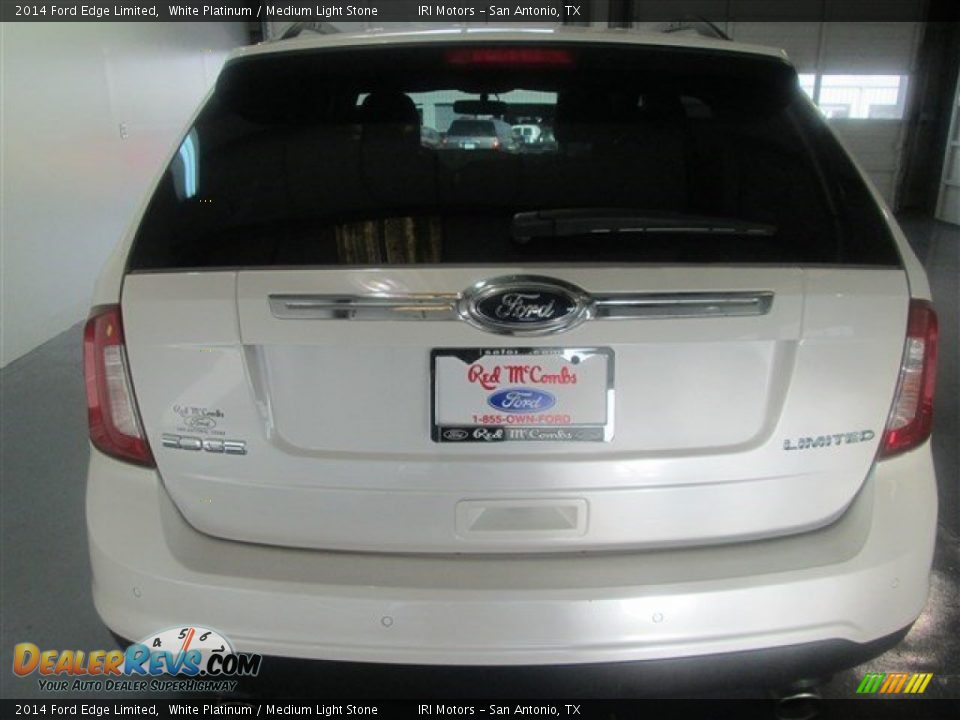 2014 Ford Edge Limited White Platinum / Medium Light Stone Photo #5