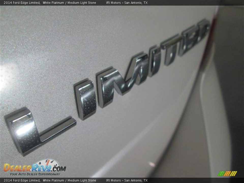 2014 Ford Edge Limited White Platinum / Medium Light Stone Photo #7