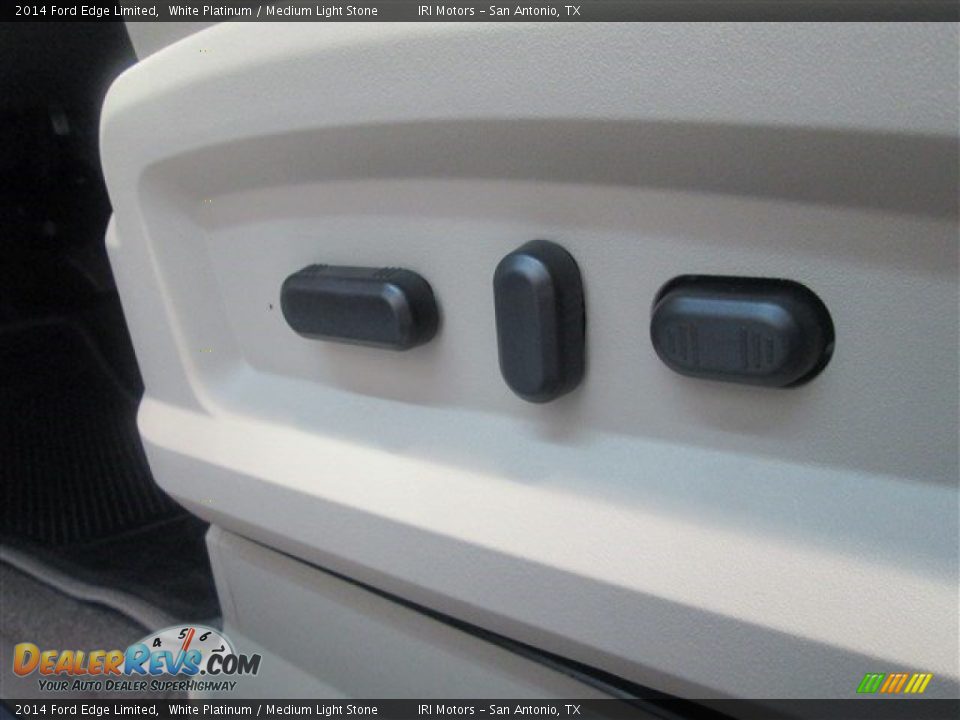 2014 Ford Edge Limited White Platinum / Medium Light Stone Photo #17