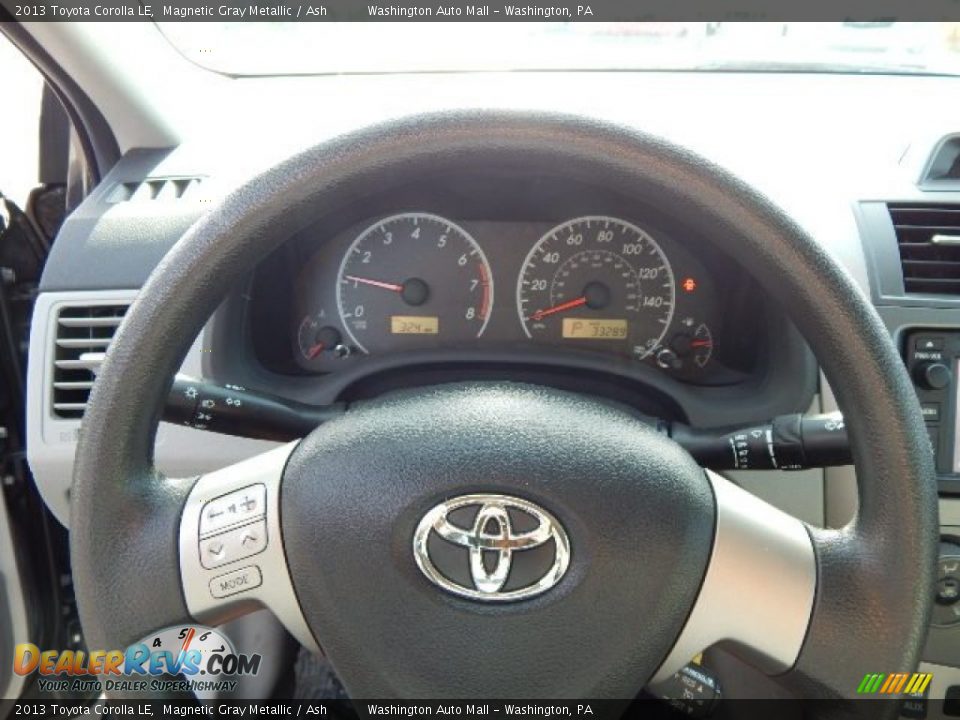 2013 Toyota Corolla LE Magnetic Gray Metallic / Ash Photo #17