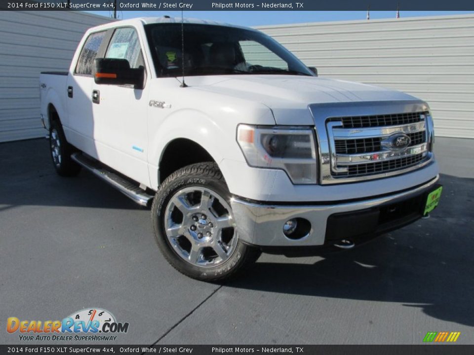 2014 Ford F150 XLT SuperCrew 4x4 Oxford White / Steel Grey Photo #2