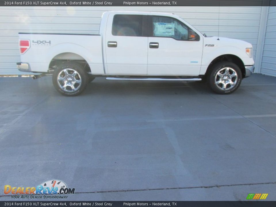 2014 Ford F150 XLT SuperCrew 4x4 Oxford White / Steel Grey Photo #3