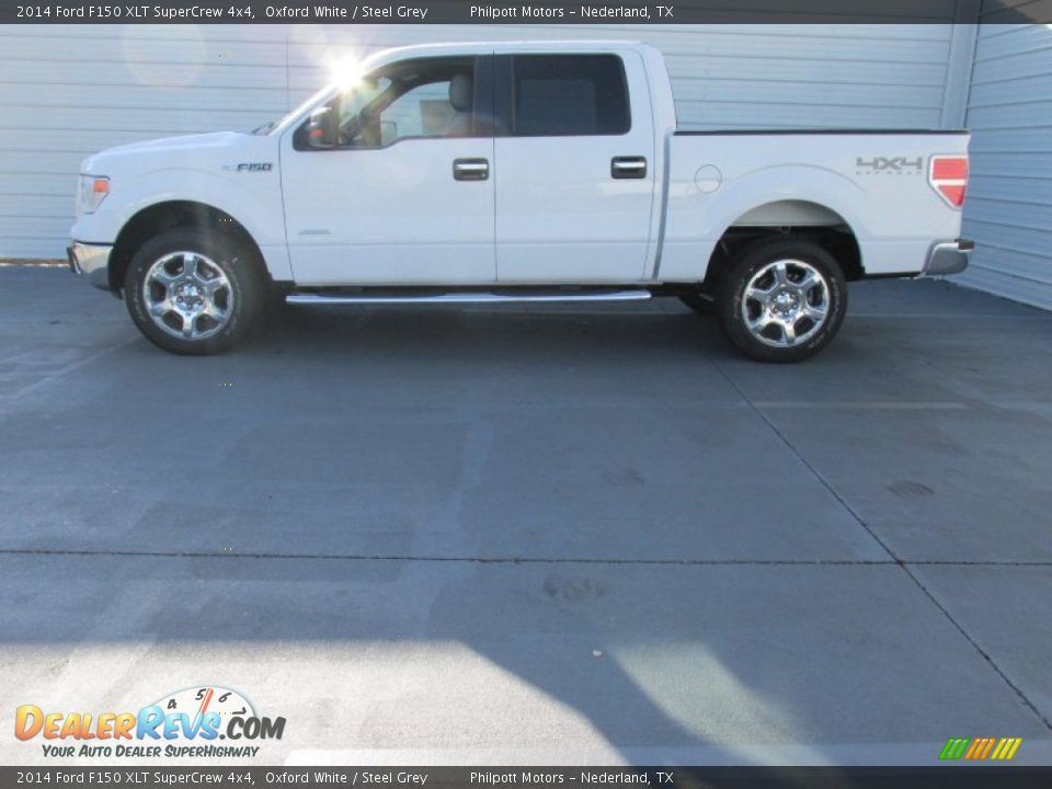 2014 Ford F150 XLT SuperCrew 4x4 Oxford White / Steel Grey Photo #6