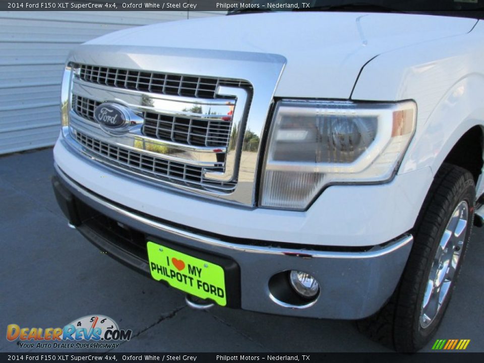 2014 Ford F150 XLT SuperCrew 4x4 Oxford White / Steel Grey Photo #10