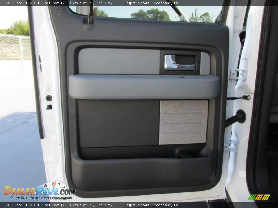 2014 Ford F150 XLT SuperCrew 4x4 Oxford White / Steel Grey Photo #22