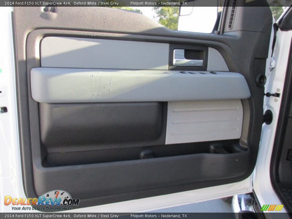 2014 Ford F150 XLT SuperCrew 4x4 Oxford White / Steel Grey Photo #24