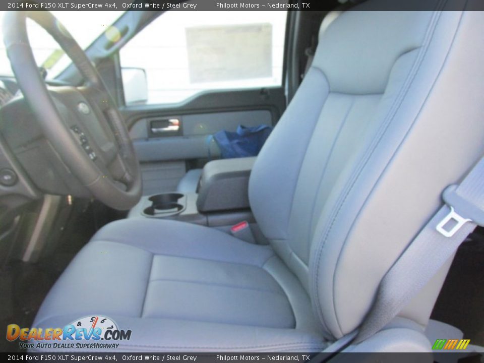 2014 Ford F150 XLT SuperCrew 4x4 Oxford White / Steel Grey Photo #26