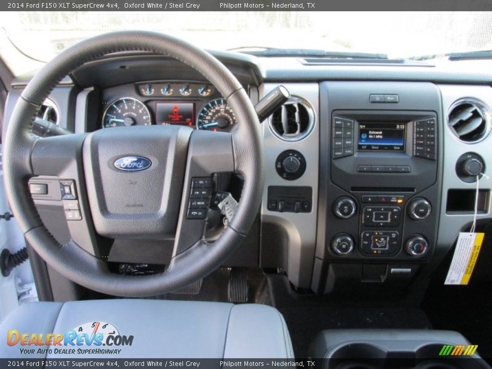 2014 Ford F150 XLT SuperCrew 4x4 Oxford White / Steel Grey Photo #28