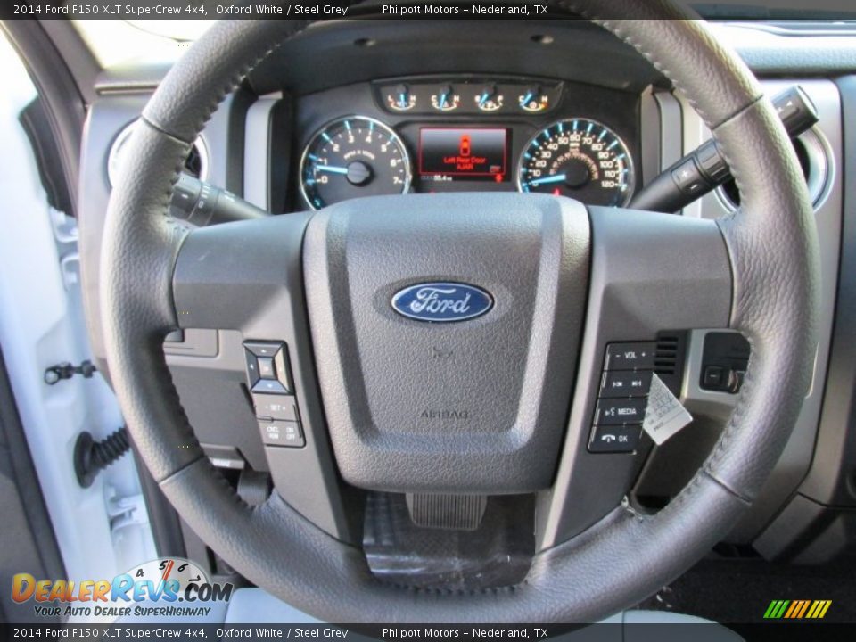 2014 Ford F150 XLT SuperCrew 4x4 Oxford White / Steel Grey Photo #34