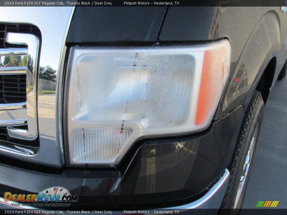 2014 Ford F150 XLT Regular Cab Tuxedo Black / Steel Grey Photo #9