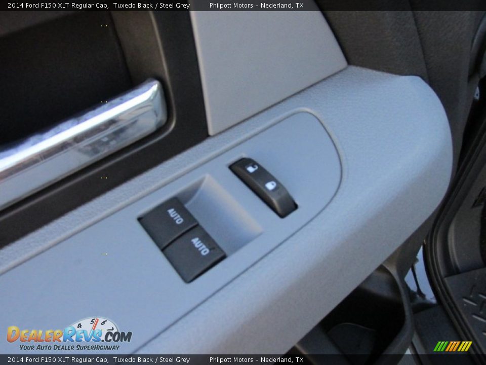 2014 Ford F150 XLT Regular Cab Tuxedo Black / Steel Grey Photo #21