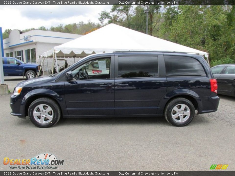 2012 Dodge Grand Caravan SXT True Blue Pearl / Black/Light Graystone Photo #2