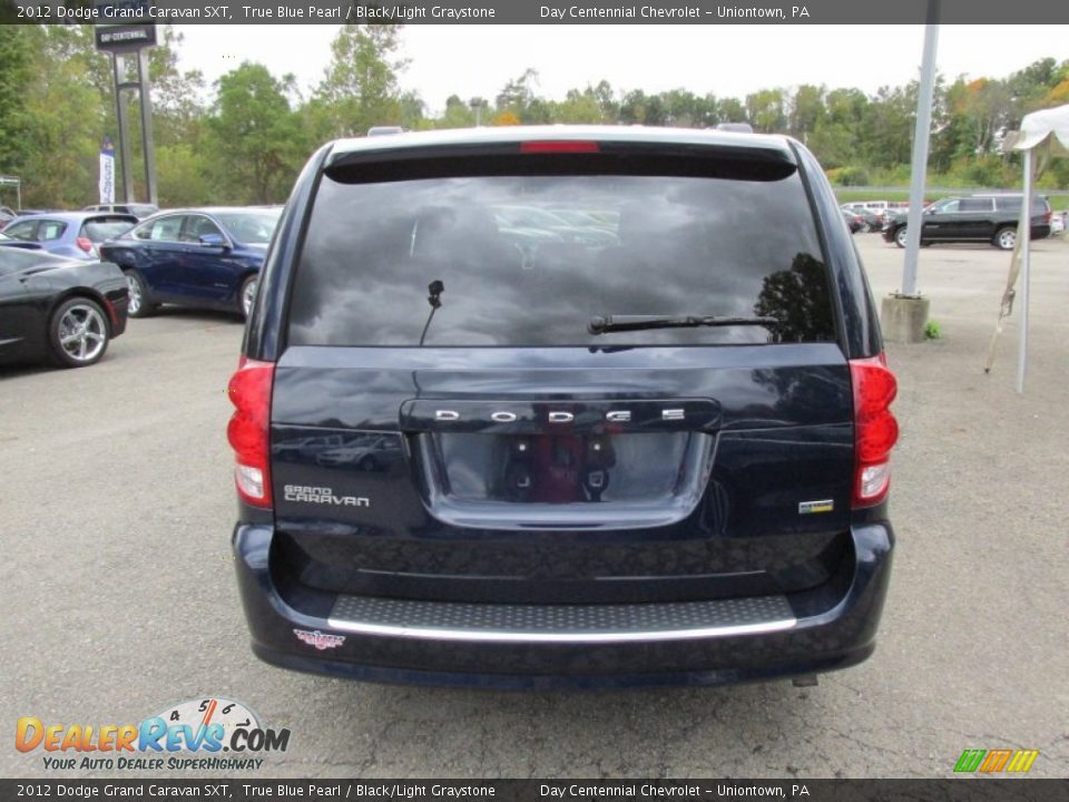 2012 Dodge Grand Caravan SXT True Blue Pearl / Black/Light Graystone Photo #5