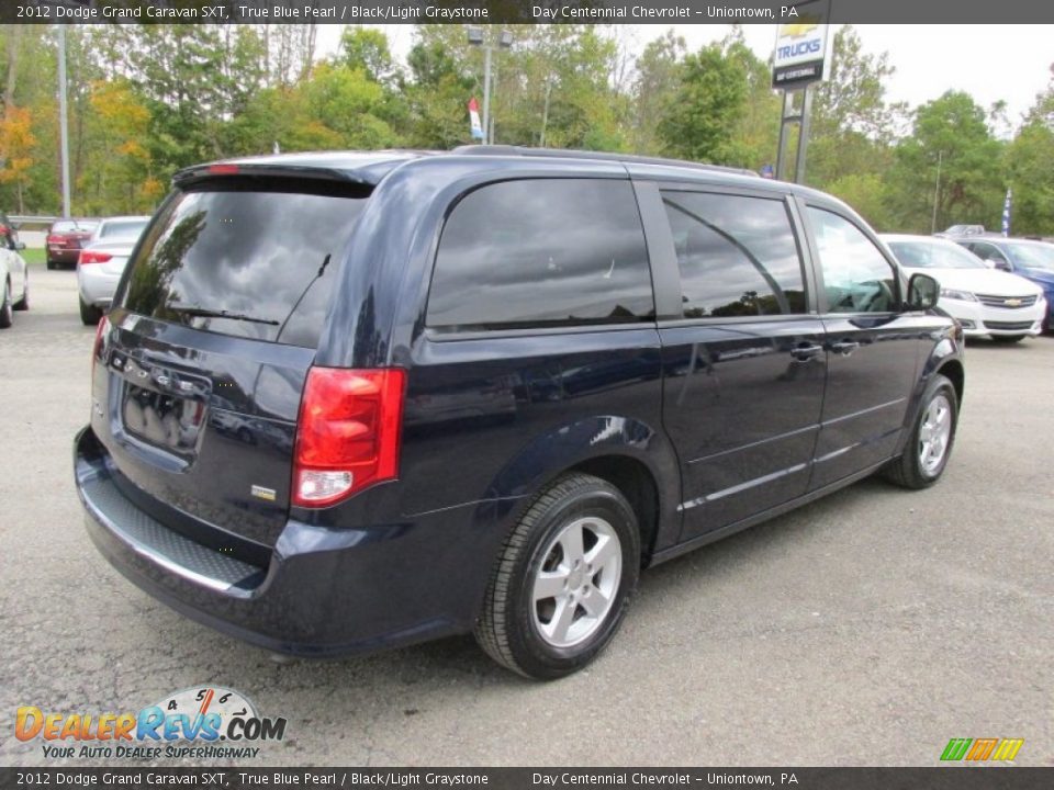 2012 Dodge Grand Caravan SXT True Blue Pearl / Black/Light Graystone Photo #7